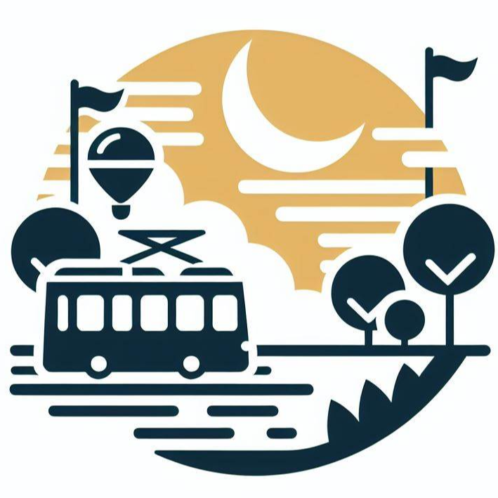 노을과 버스 로고