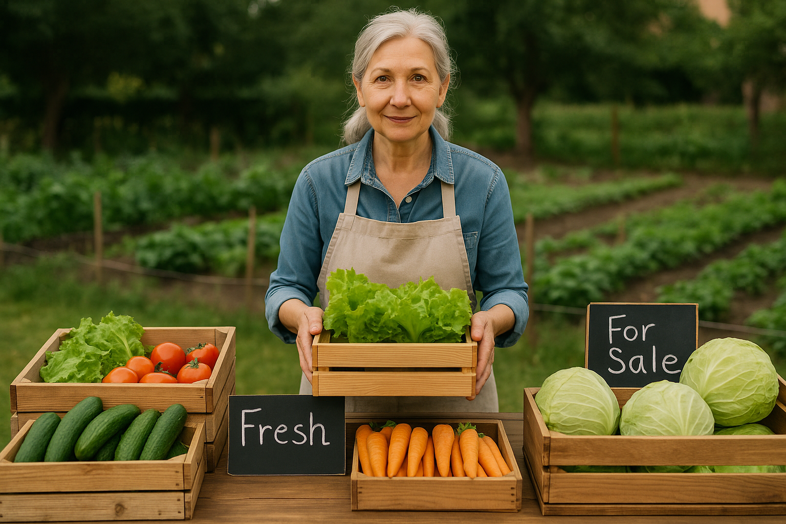 텃밭 농산물 판매