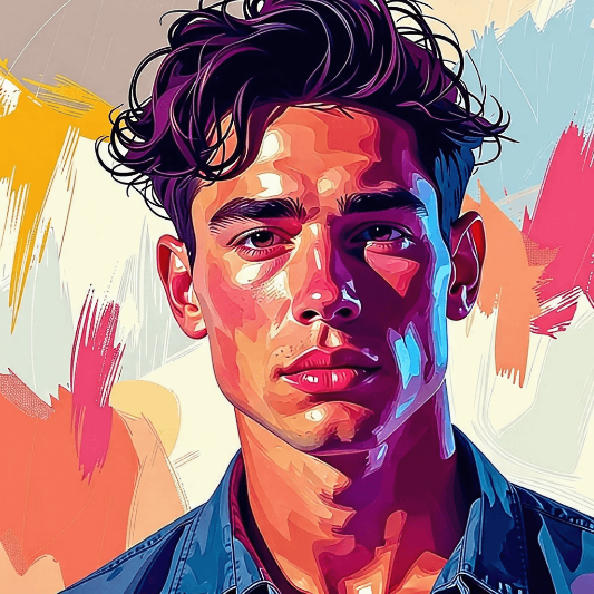 디지털 페인팅 인물화 예시