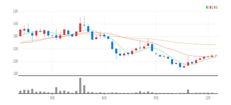 흥국에프엔비 주봉