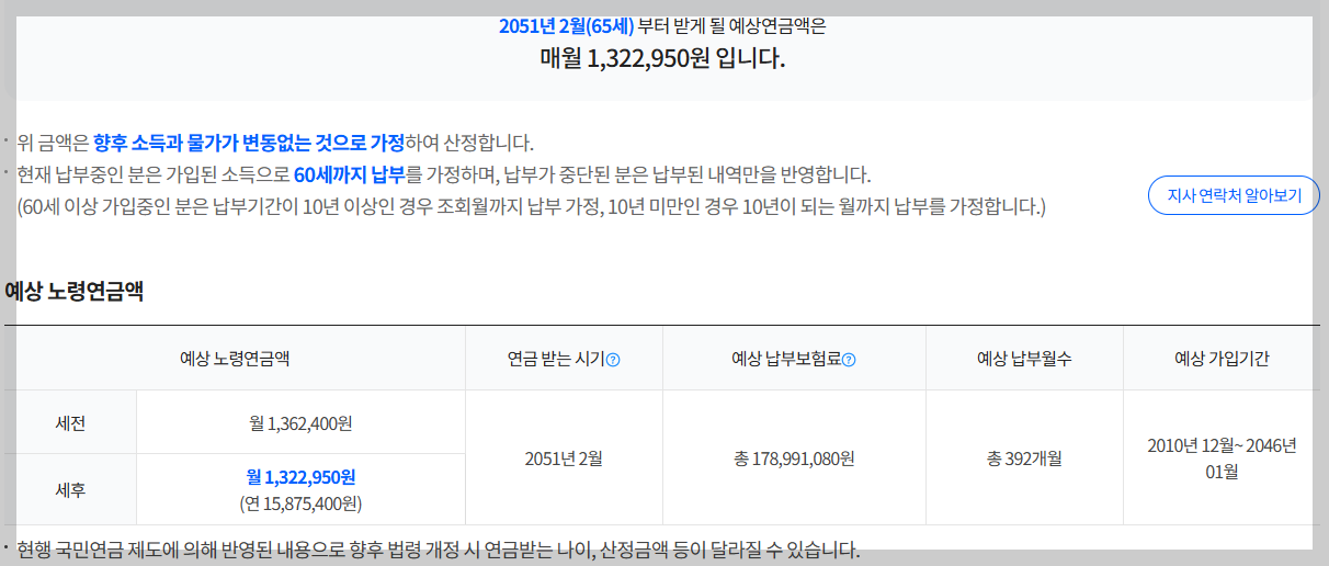 국민연금공단-예상수령액