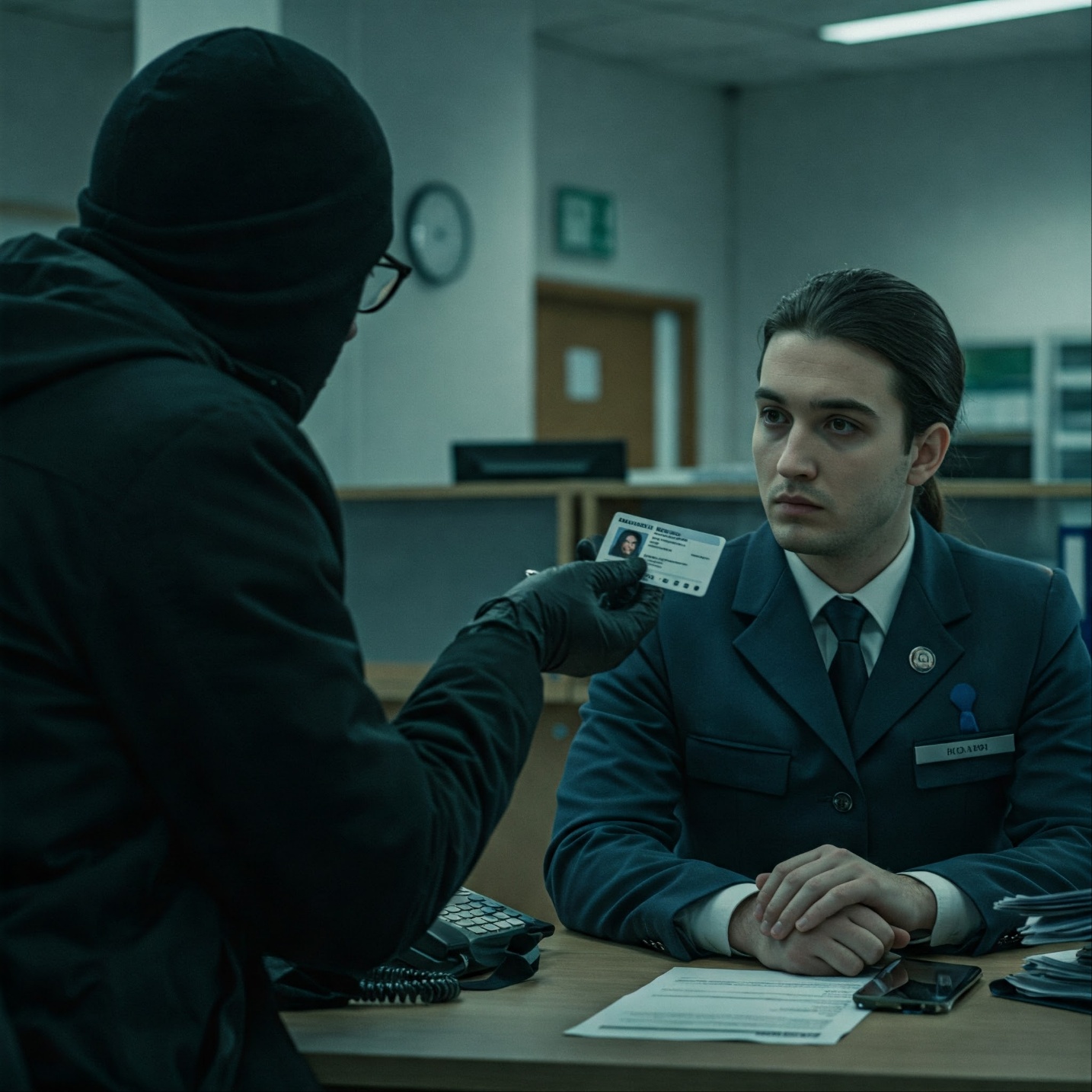 해커가 통신사 직원을 속여 피해자의 전화번호를 자신의 SIM 카드로 이전시키는 장면.