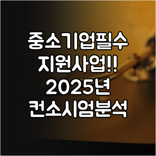 중소기업 필수 지원 사업! 2025 ..
