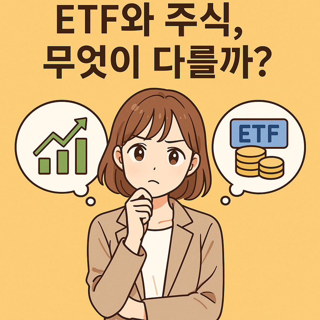ETF와 주식, 무엇이 다를까? 투자 입문자를 위한 상장지수펀드 총정리