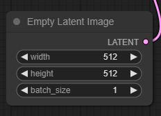 Empty Latent Image 노드