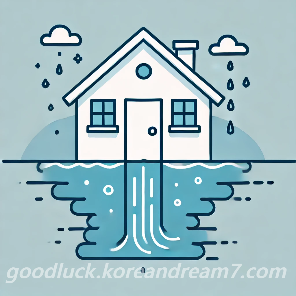 집에 물이 들어오는 꿈