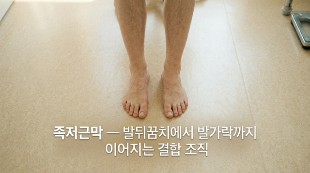 족저근막 해부 구조 발뒤꿈치 원인