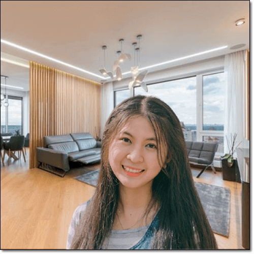 머리결이 좋은 아름다운 여성