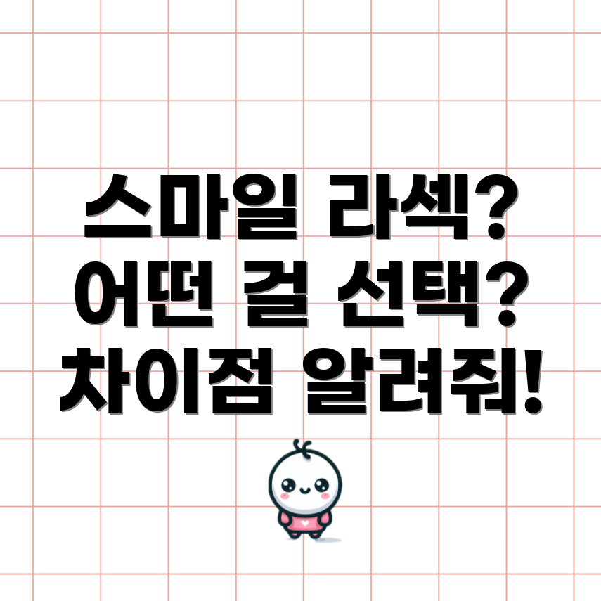 스마일 라섹 차이점