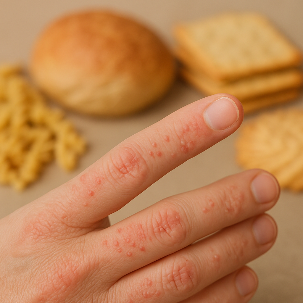 손가락 물집과 셀리악병