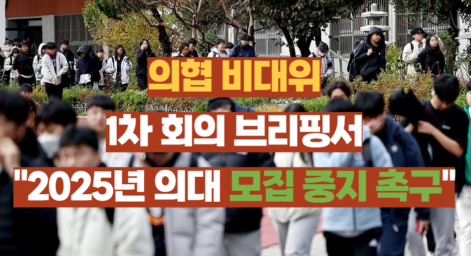 의협 비대위, 의대 모집 중지 촉구