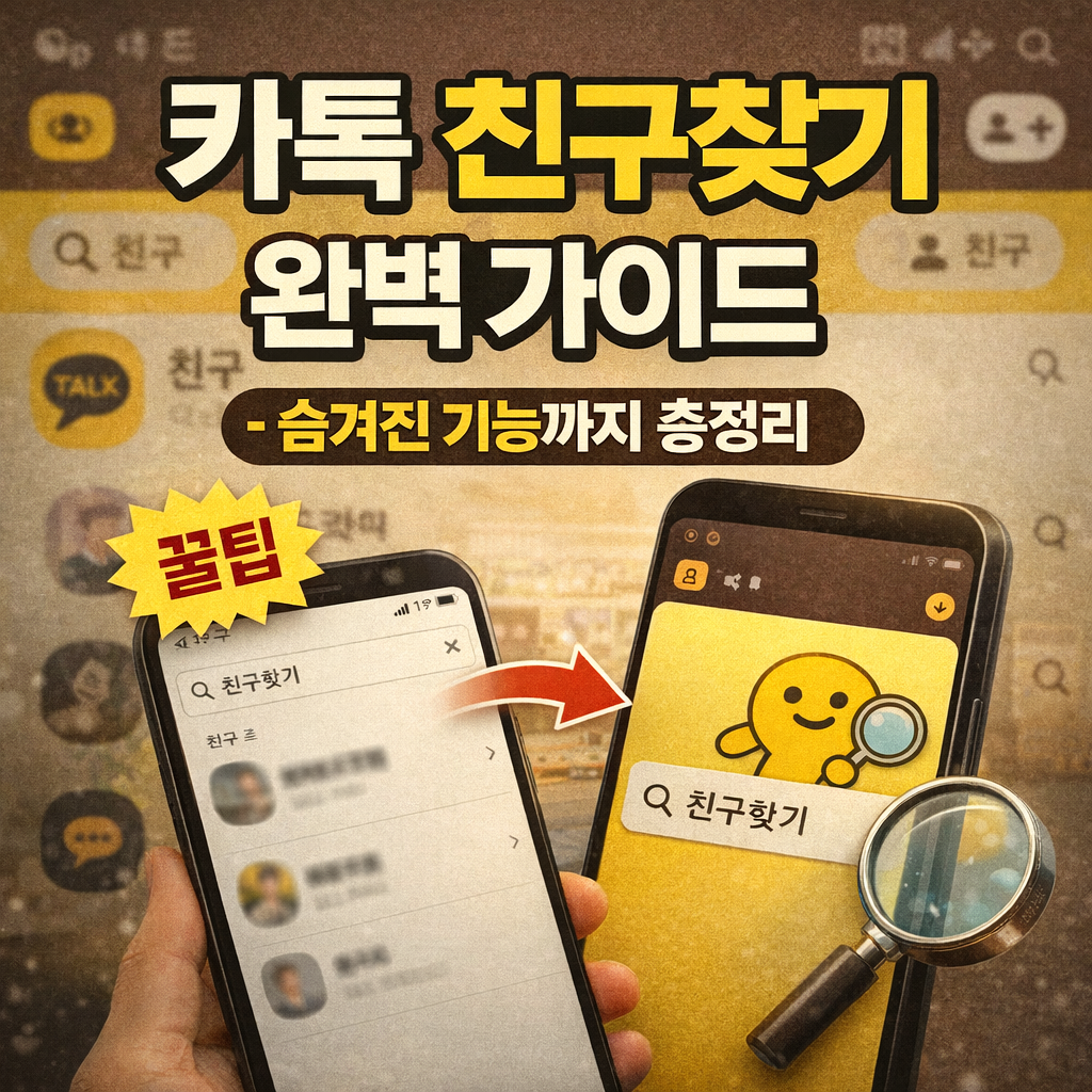 전화번호로 카톡 친구추가하는 법 보러가기