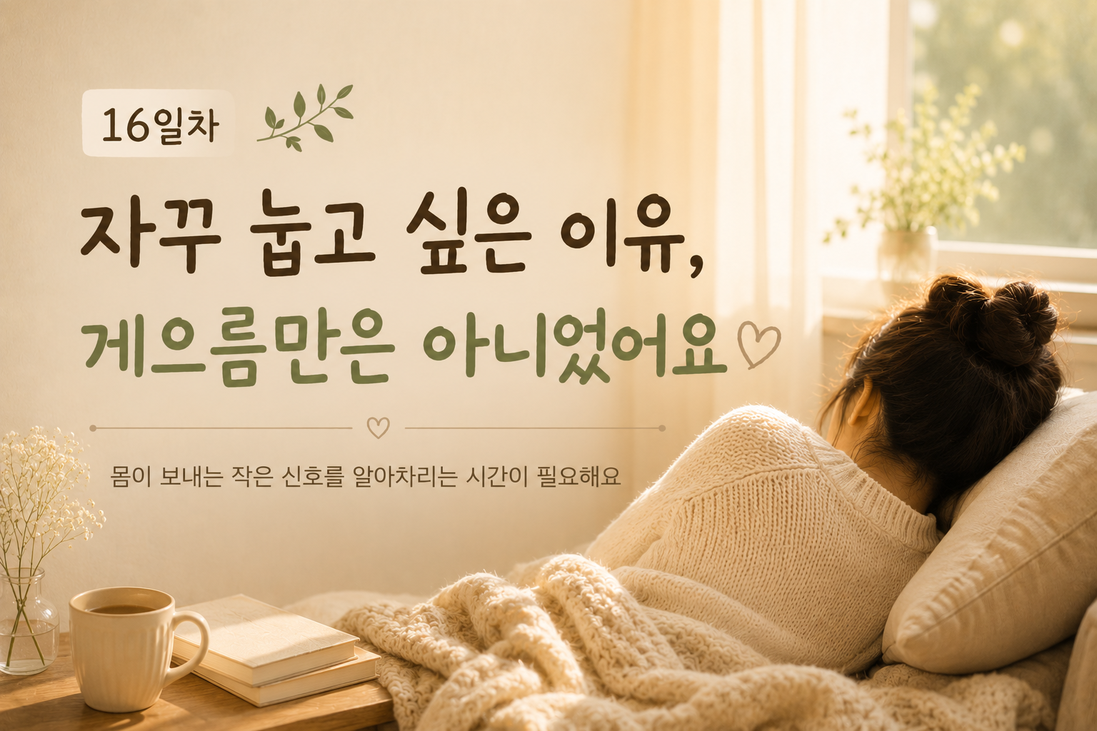 자꾸 눕고 싶은 이유, 게으름만은 아니었어요