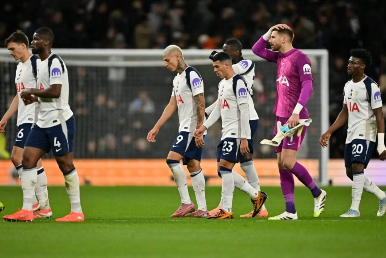 풀럼전 1대 2 패배 토트넘 선수단