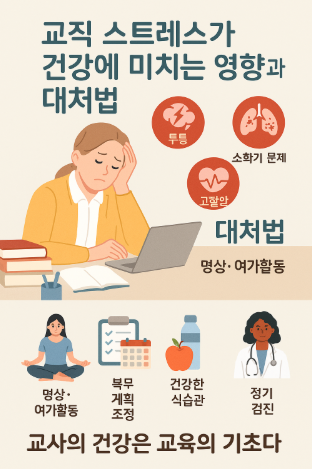 교직 스트레스가 건강에 미치는 영향과 대처법
