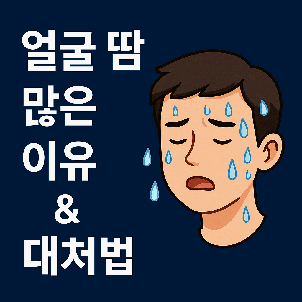 얼굴 땀 많은 이유 & 대처법