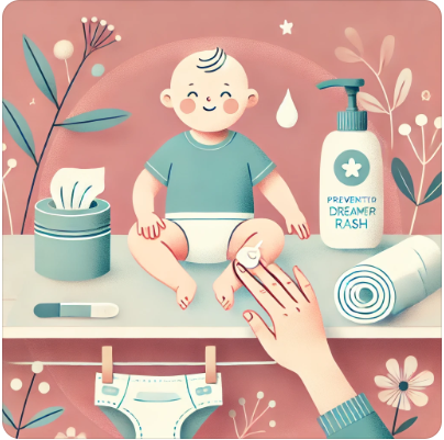 기저귀 발진 피부 관리 루틴 이미지