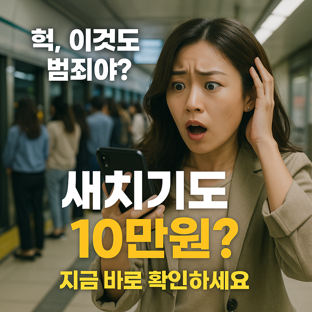 새치기도 범죄? 일상에서 모르고 당하는 황당한 벌금들