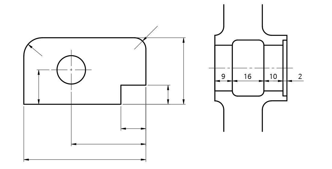 치수--보조선의-사용