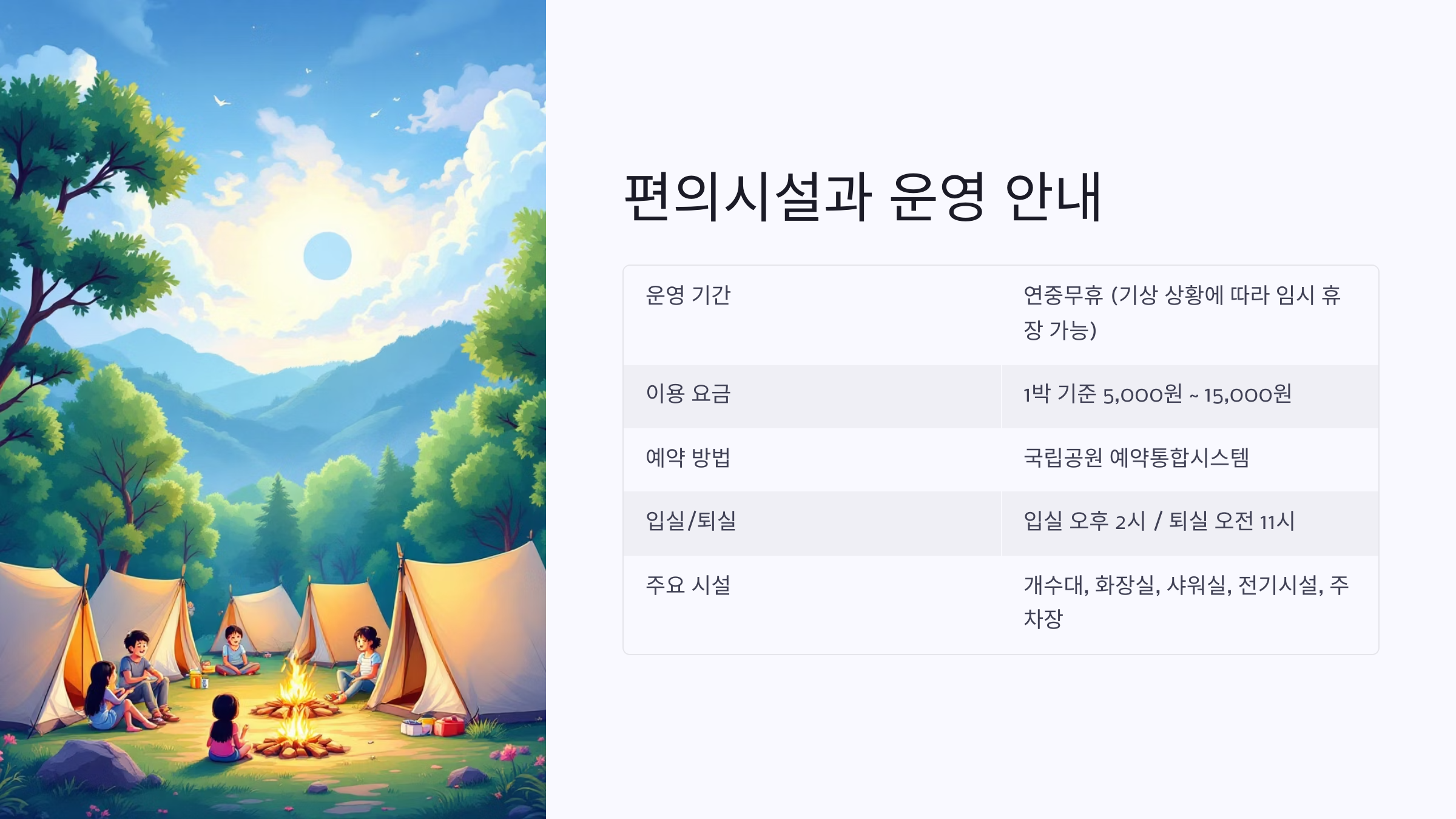 🌿치악산 금대 야영장, 자연 속에서의 진짜 쉼!