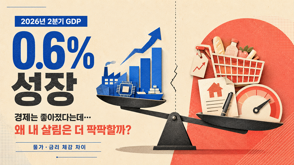 2분기 경제성장률 0.6% 성장, 물가 &middot; 금리 체감은 왜 다를까 썸네일