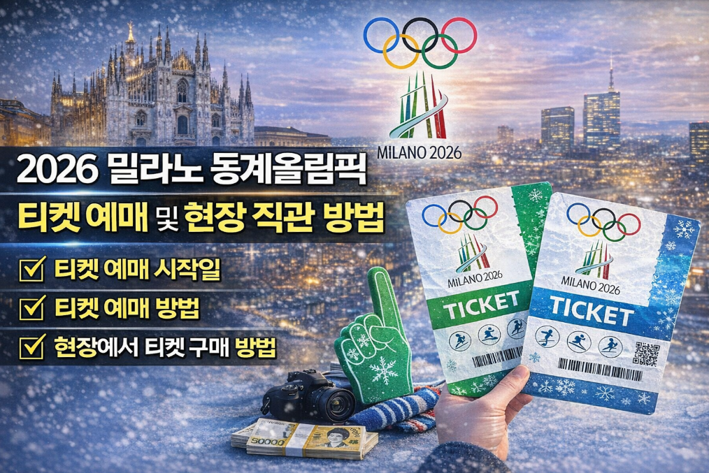 2026 밀라노 동계올림픽 티켓 예매 및 현장 직관 완벽 가이드