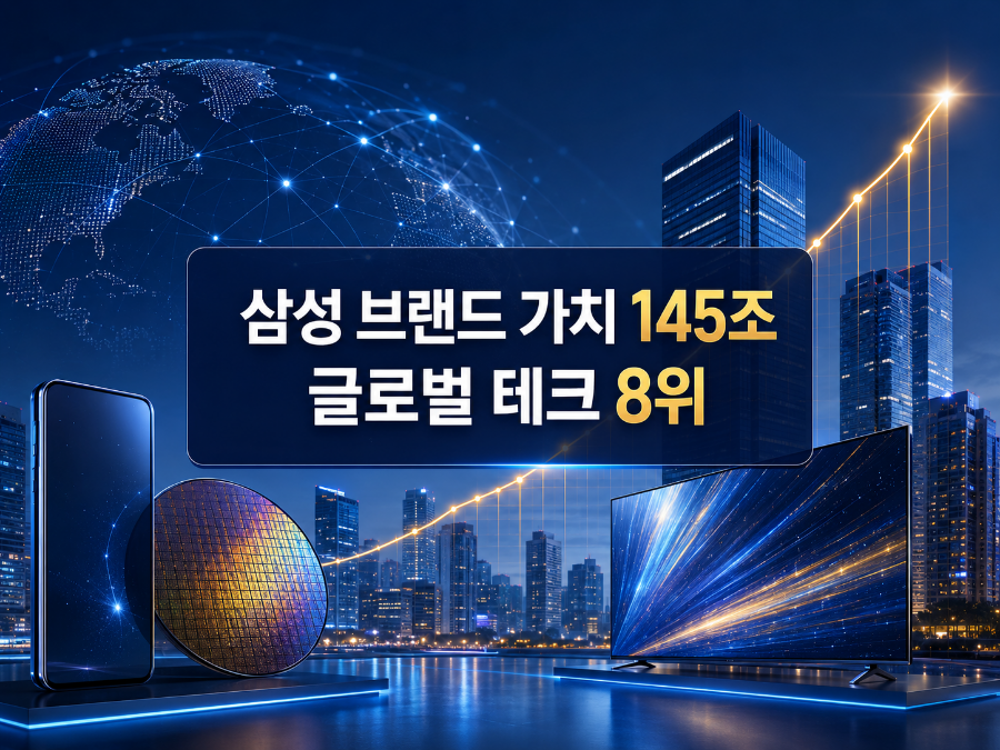 삼성 브랜드 가치 8위 (글로벌 순위, 엔비디아 약진, 한국 테크)
