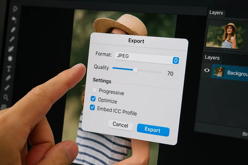 최적화 전후 이미지 용량 비교 화면