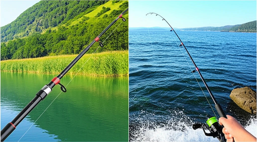 길이 조절 낚시대 하나로 🎣: 루어,
