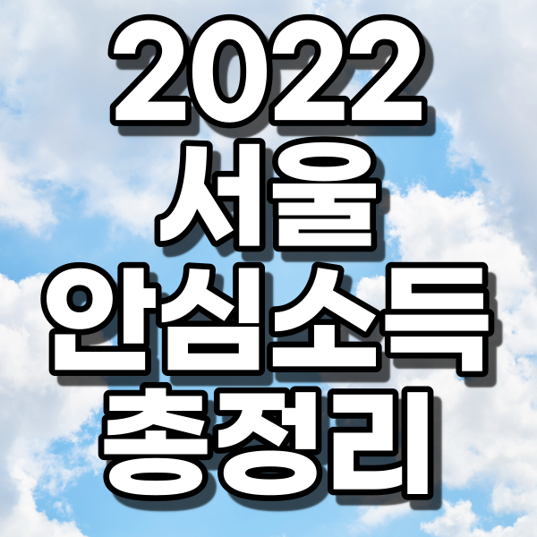 서울시 안심소득 총정리