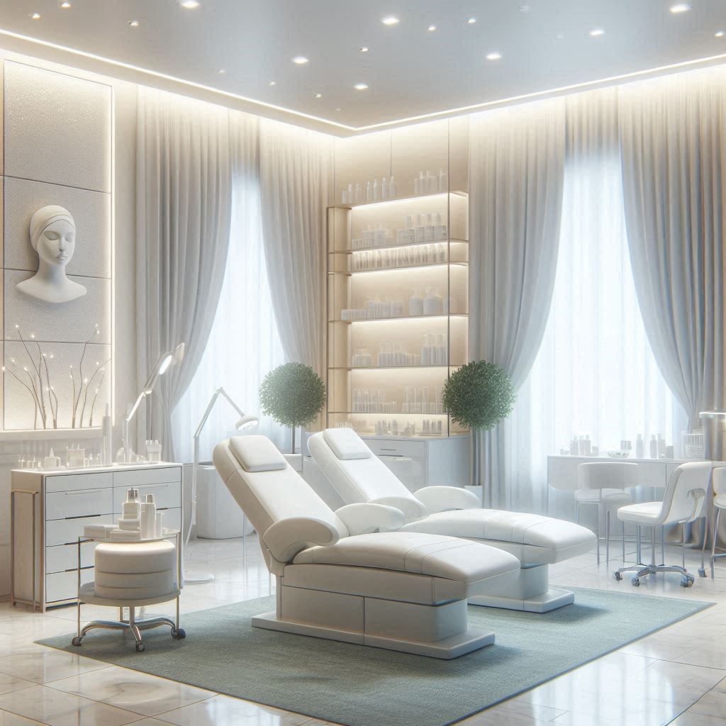 피부,체형관리 샵 배경