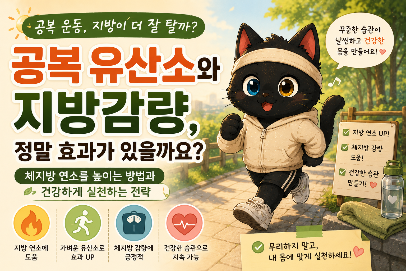공복 유산소와 지방 감량, 정말 효과가 있을까요? 체지방을 건강하게 줄이는 운동 습관