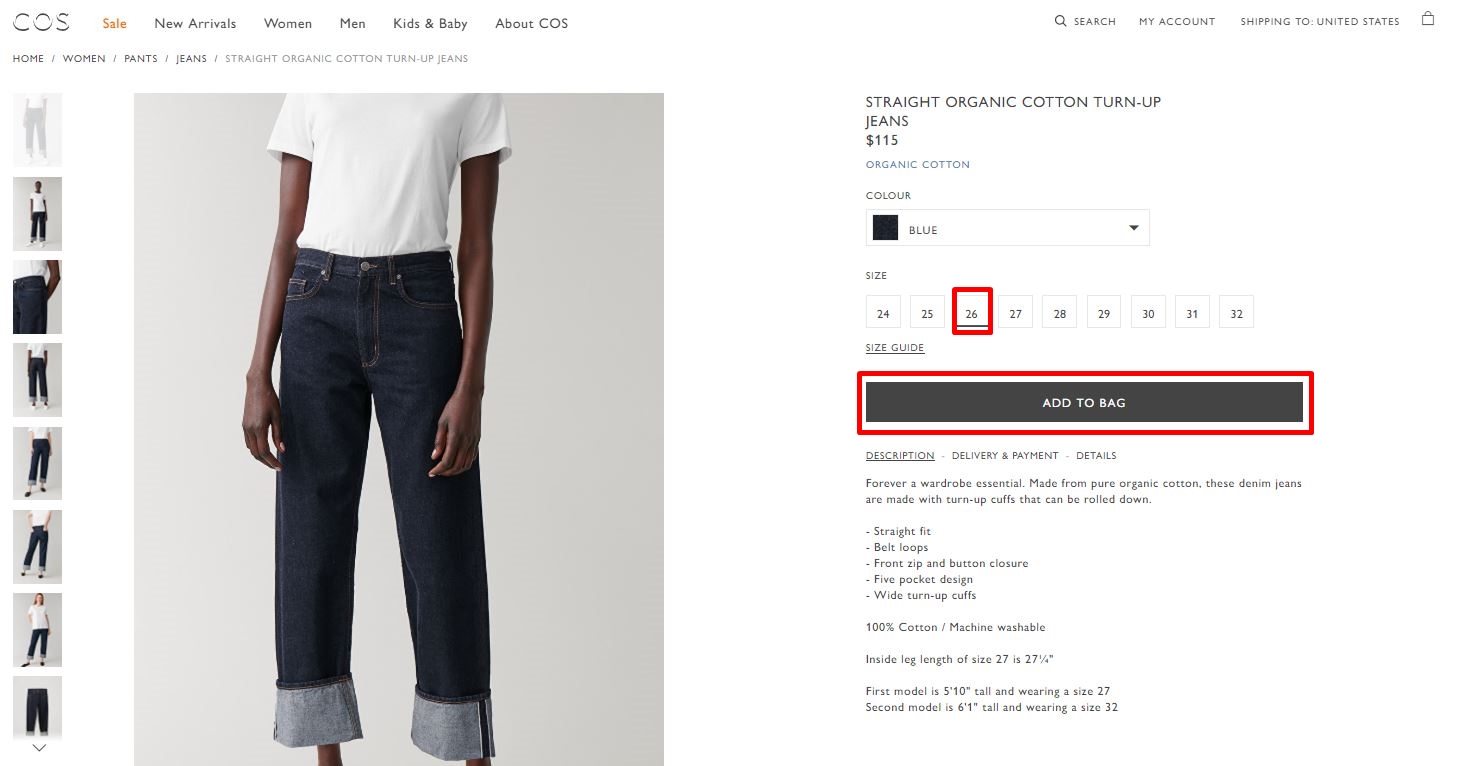 COS 온라인 직구 방법: 미국 공식 웹사이트에서 코스 싸게 사기