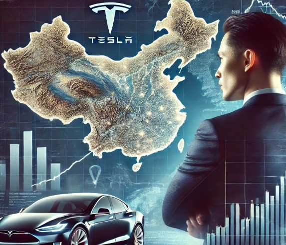 중국지도 테슬라이미지