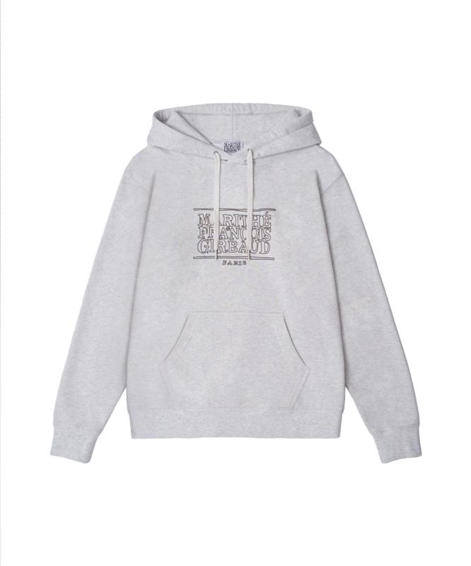 마리떼 프랑소와 저버 DOODLE CLASSIC LOGO HOODIE oatmeal