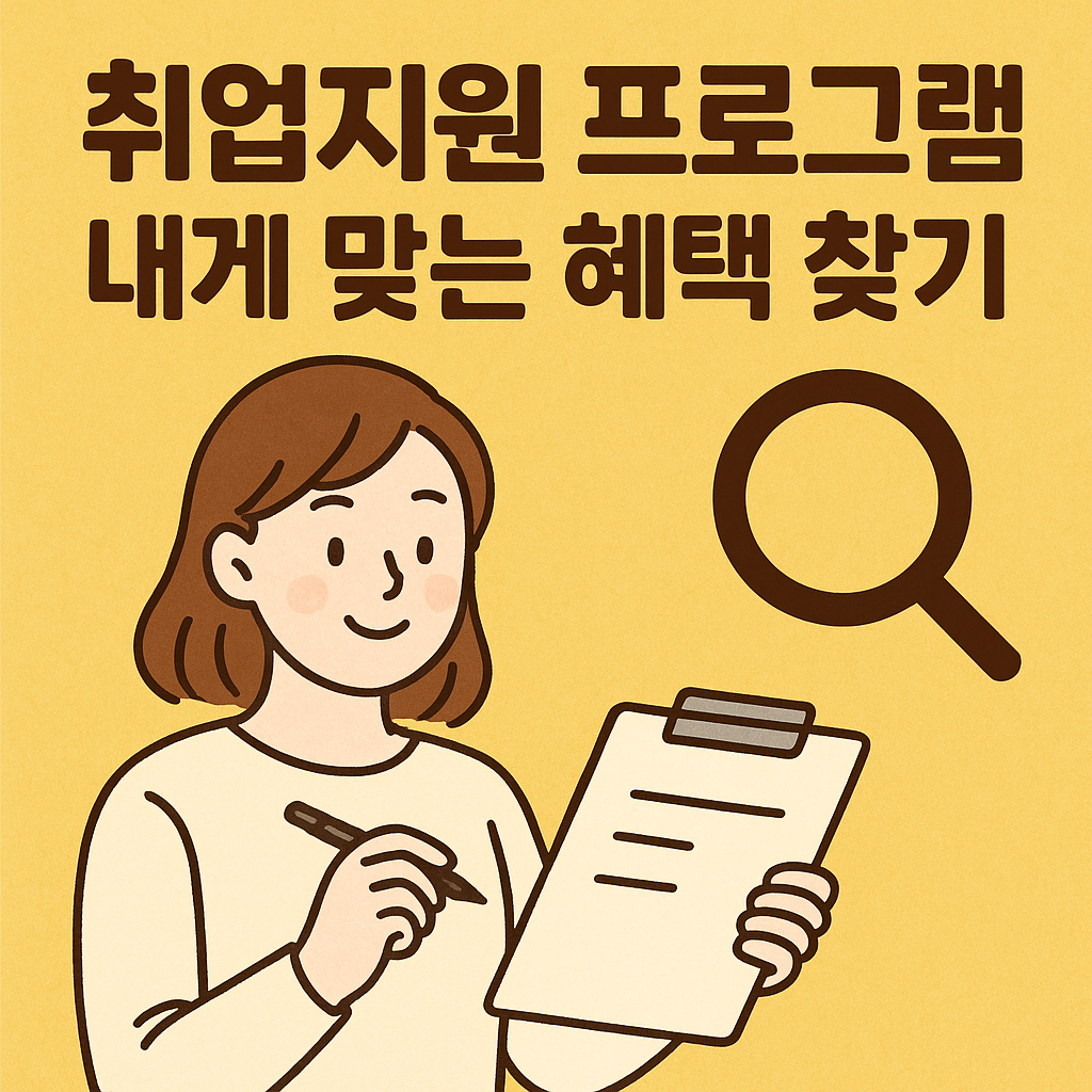 취업지원 프로그램, 내게 맞는 혜택 찾기 관련사진