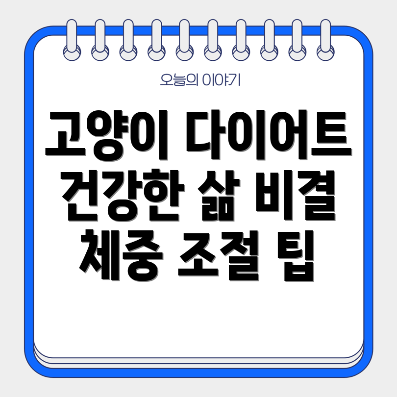 고양이 체중 조절