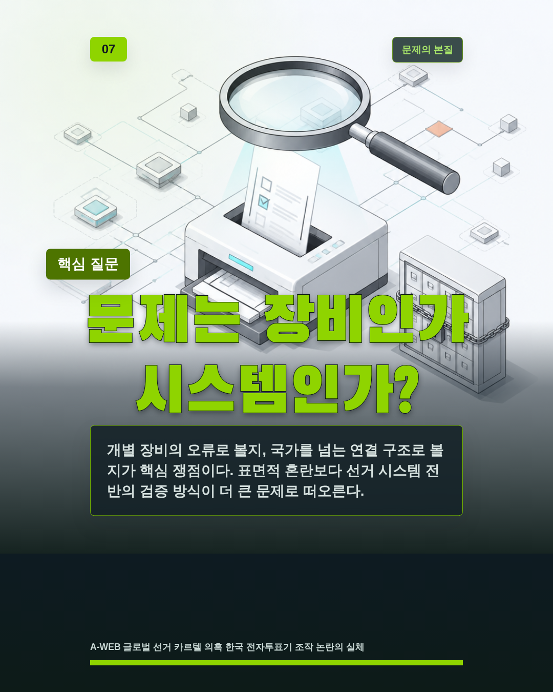 문제는 장비인가 시스템인가?