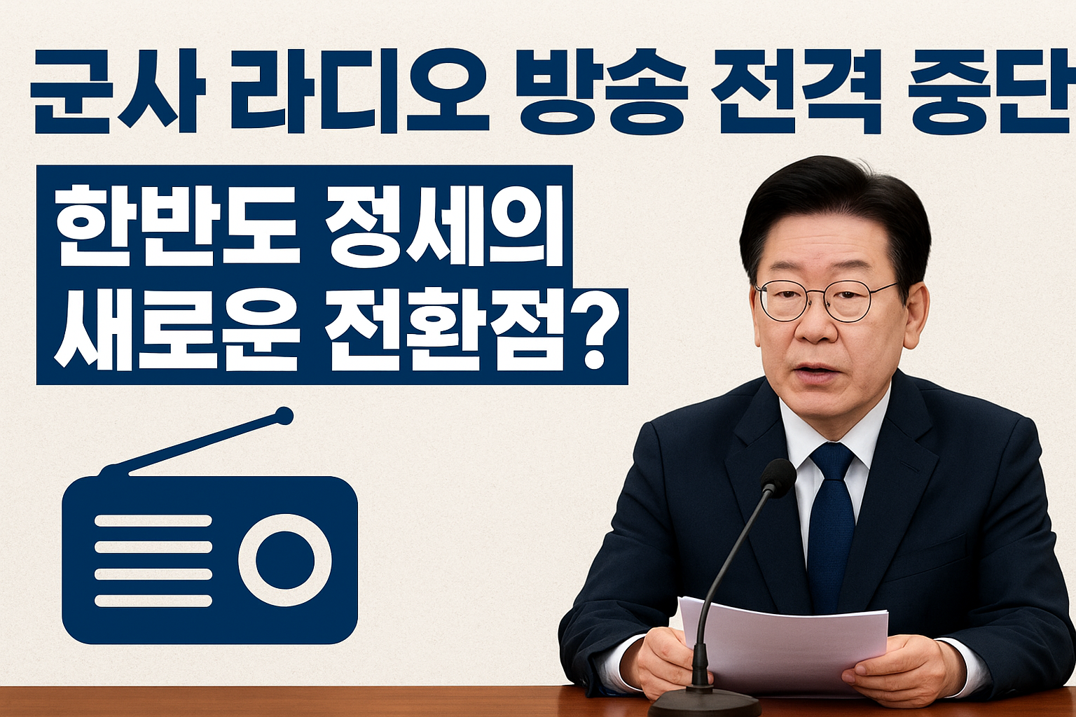 군사 라디오 방송 전격 중단, 한반도 정세의 새로운 전환점?