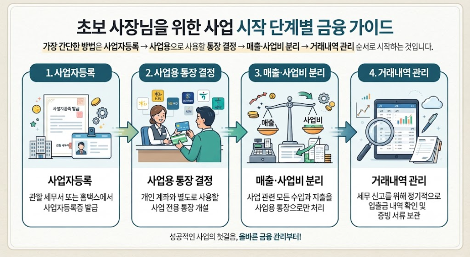 개인사업자 통장 개설 방법|준비서류부터 추천 은행까지
