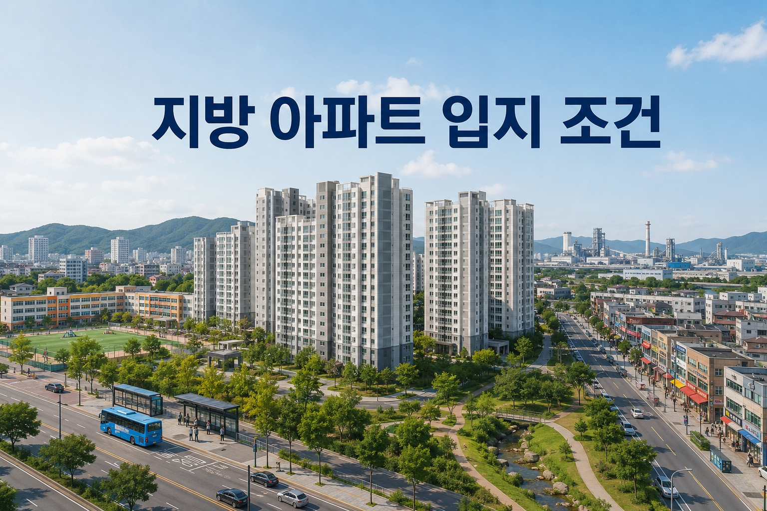 지방 아파트 입지 조건