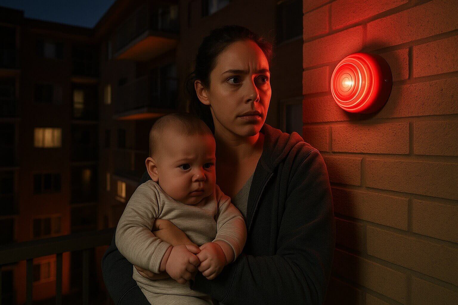 엄마와 아기가 함께하는 화재 대피