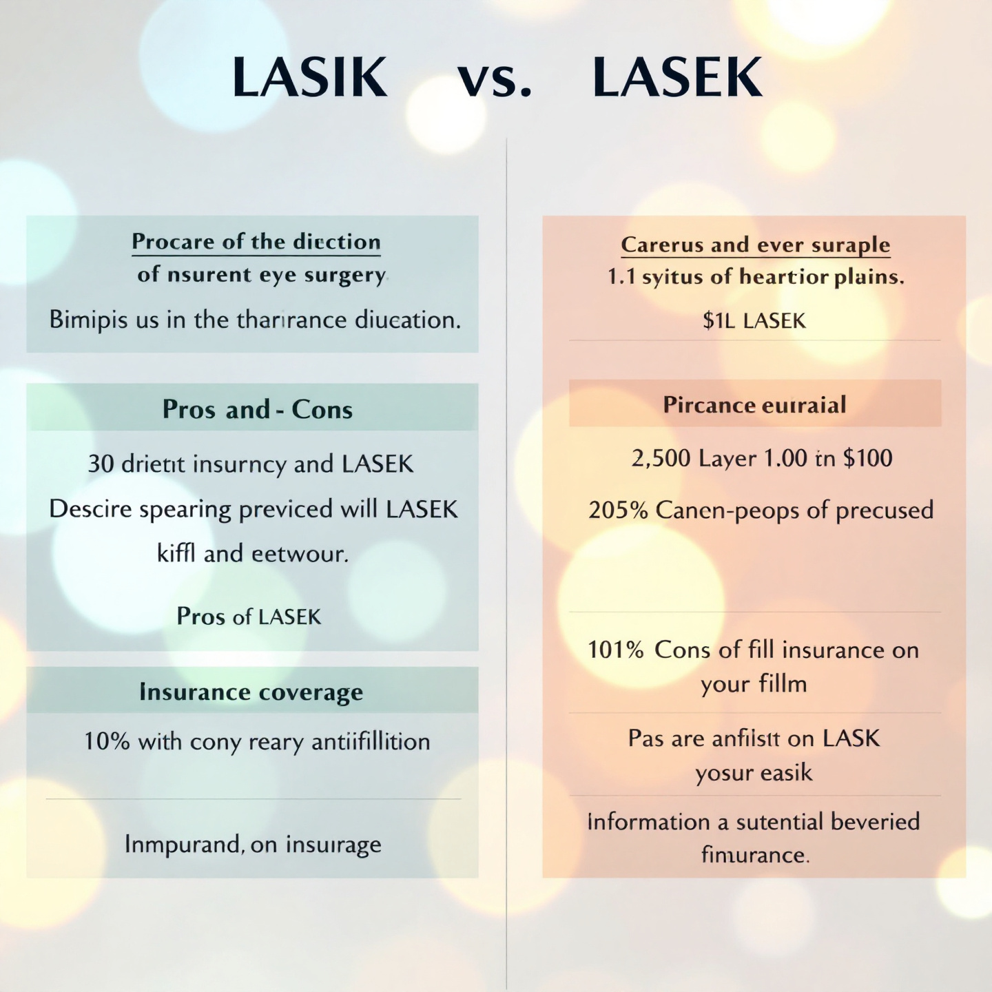라식 수술 비용, 실비 보험