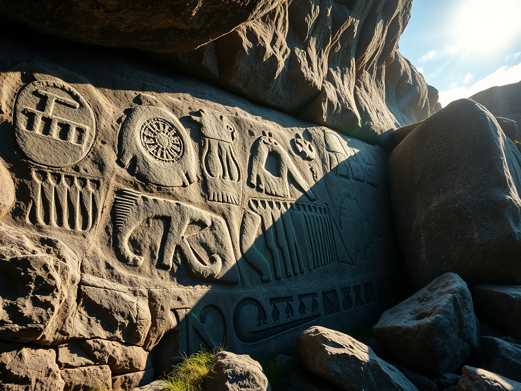 알트암각화 사진