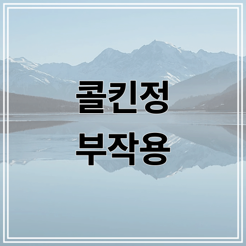 콜킨정 부작용