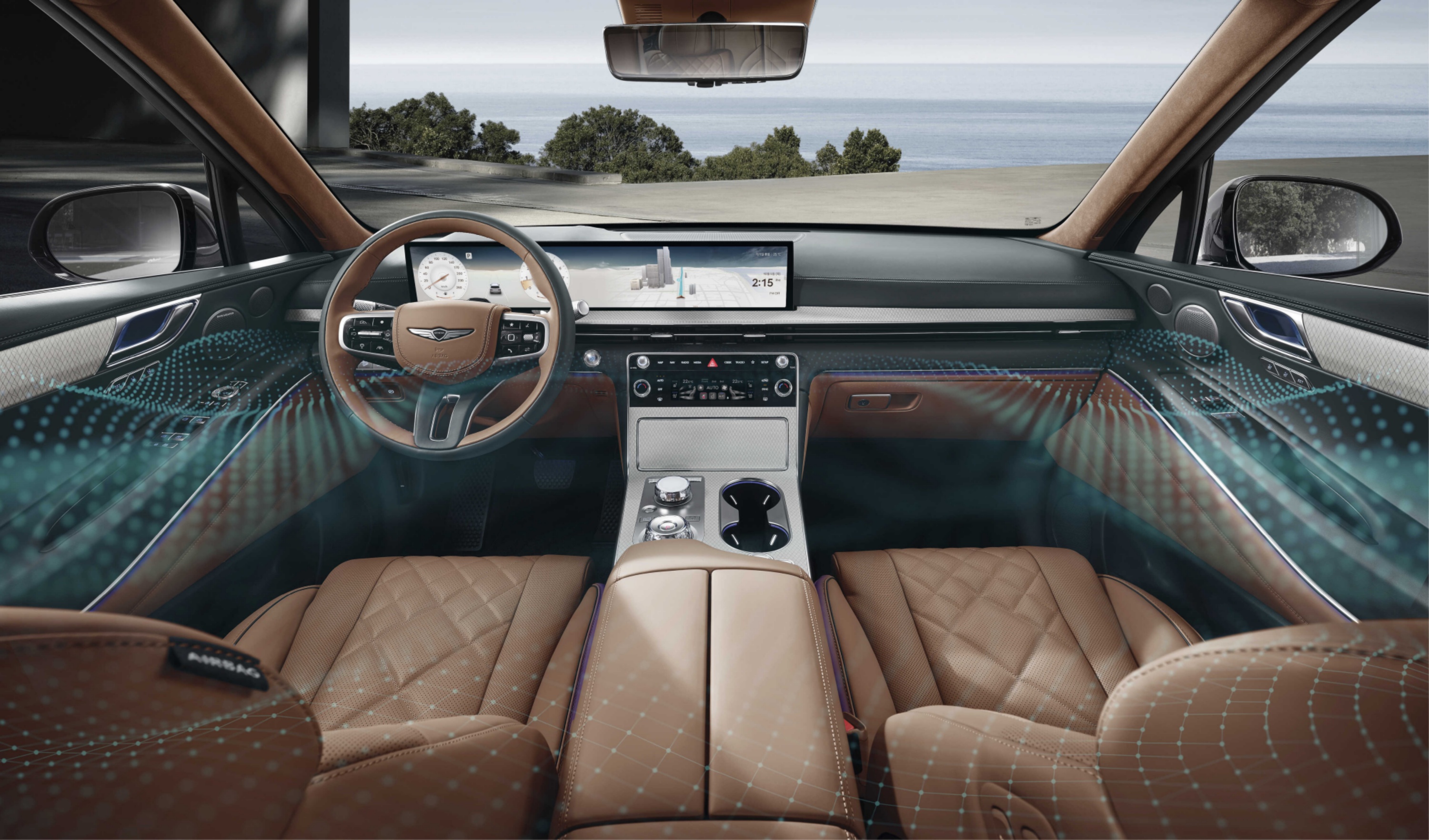 제네시스 G80에서 포착되는 GENESIS_XXXX 와이파이 신호 화면: 비밀번호가 없어 당황하기 쉬운 상황