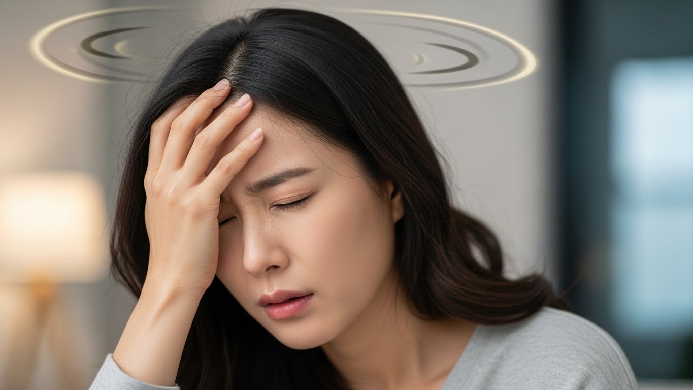 기립성 저혈압 호소하는 여성