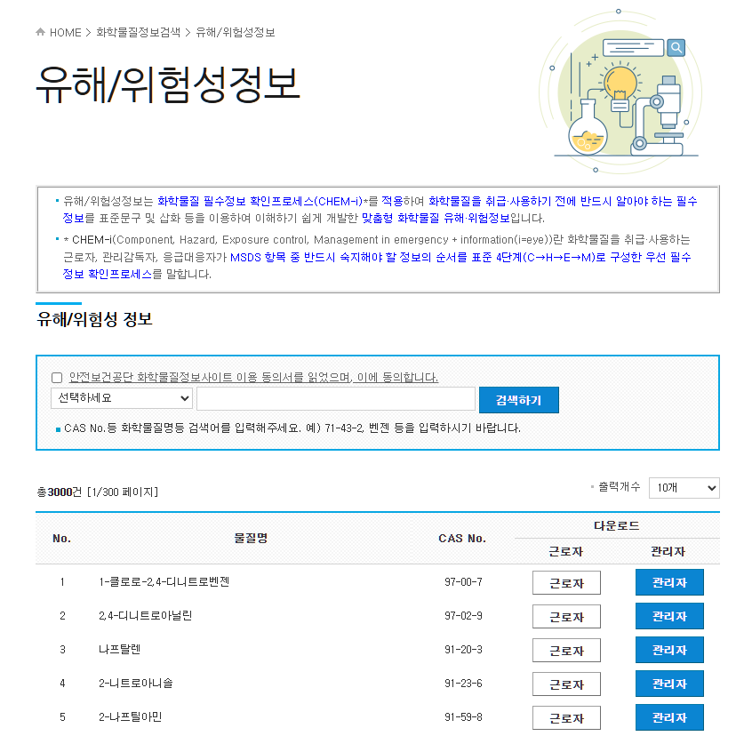 안전보건공단 홈페이지에서 찾을 수 있습니다.