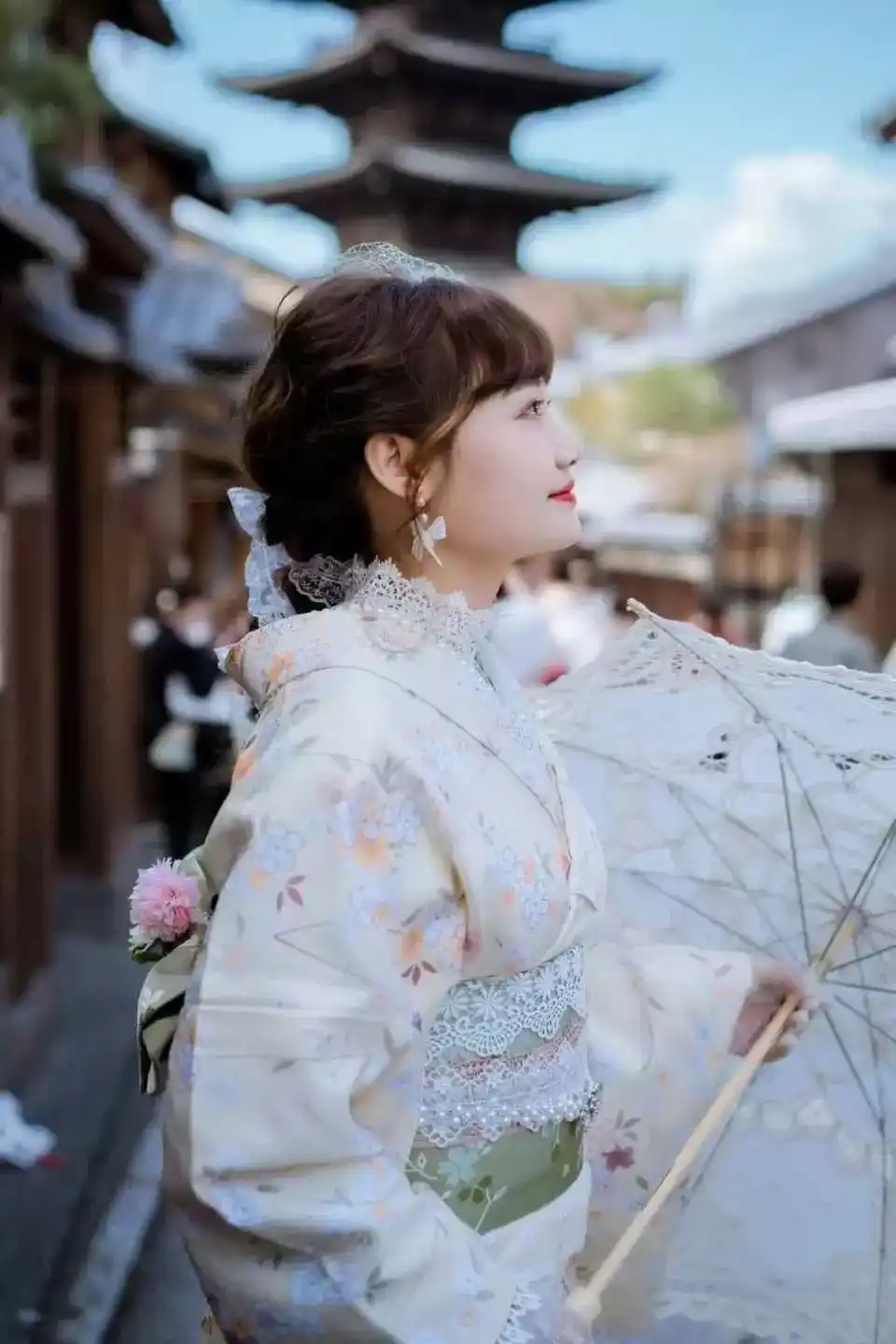 기요미즈데라・기온・야사카 신사까지 도보권! 기모노/유카타를 입고 산책을 즐겨보세요.