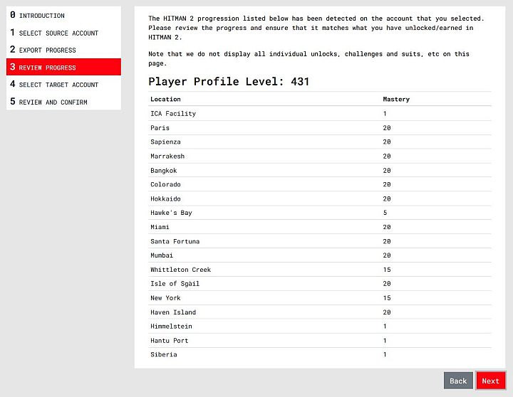 히트맨3에서 히트맨2 진행상황 불러오기